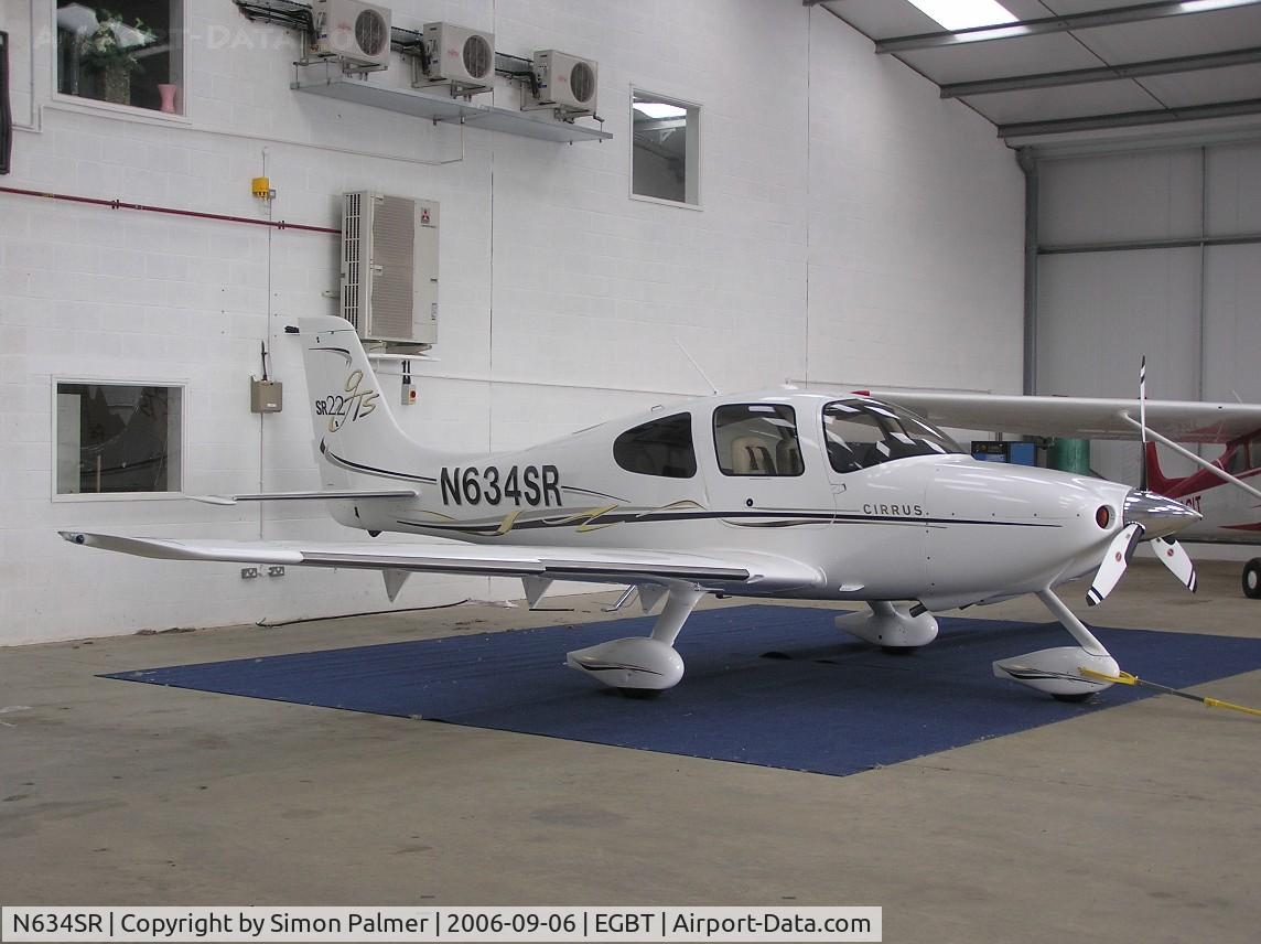 N634SR, 2006 Cirrus SR22 GTS C/N 2020, Cirrus SR22 in the hangar at Turweston