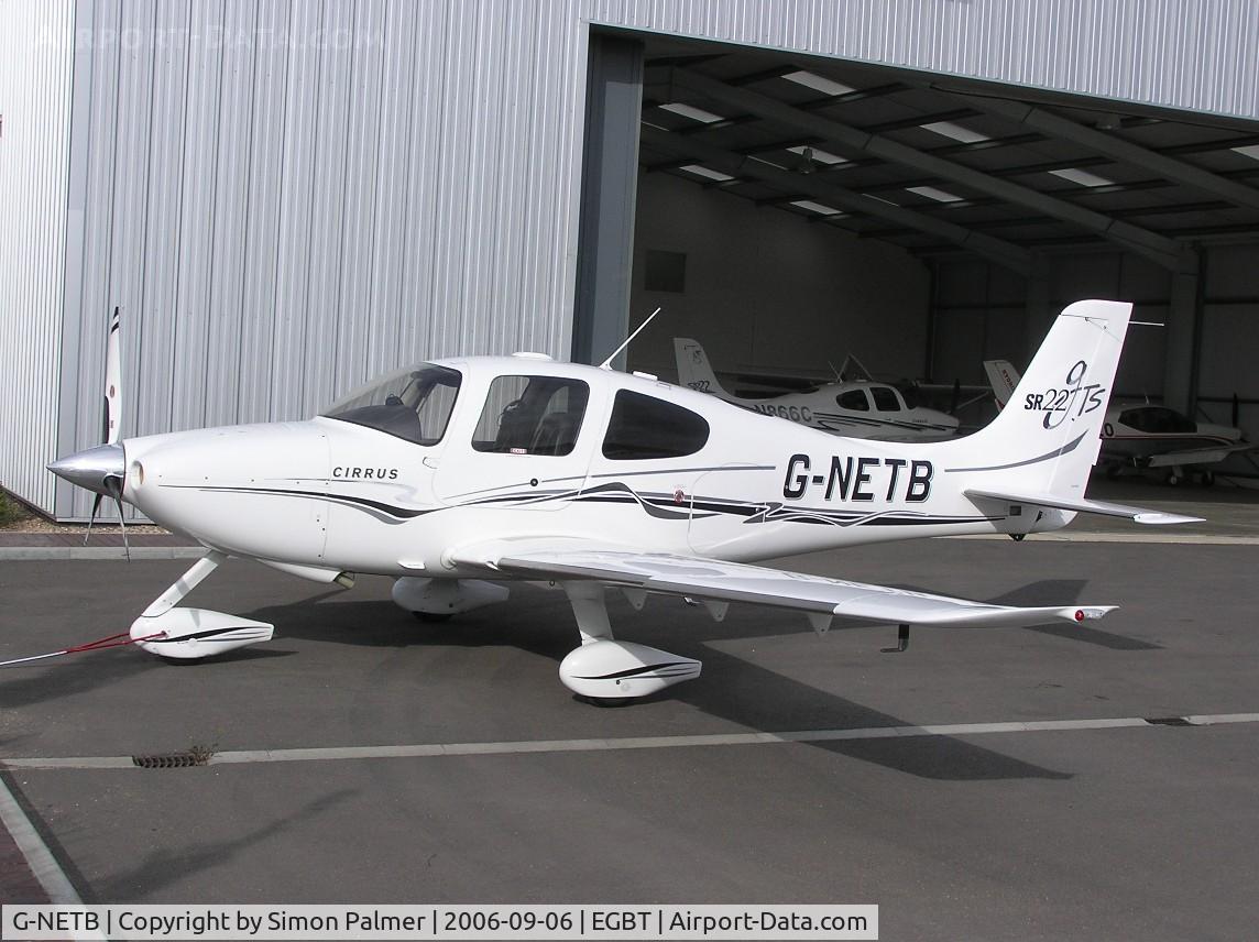 G-NETB, 2005 Cirrus SR22 GTS C/N 1548, Cirrus SR22 outside the hangar at Turweston