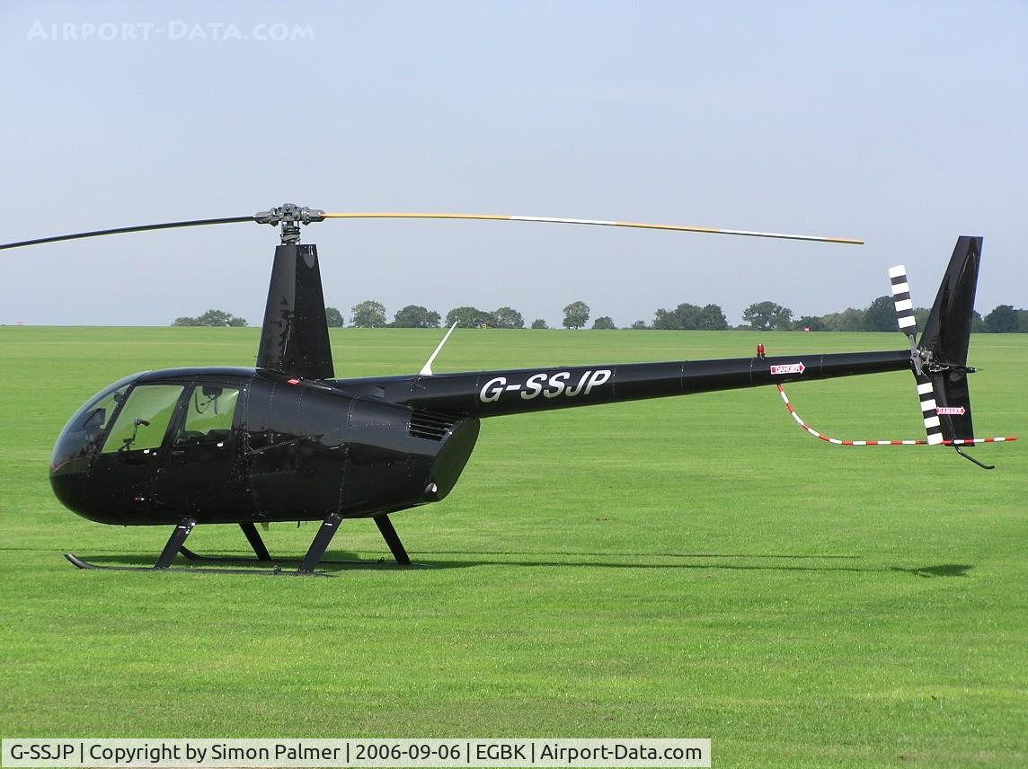 G-SSJP, 2004 Robinson R44 II C/N 10574, Robinson R44 at Sywell - I like the registration