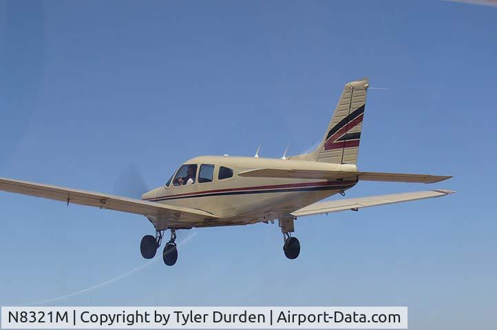 N8321M, 1980 Piper PA-28-181 C/N 28-8190137, Inflight returning to Auburn from San Luis Obispo