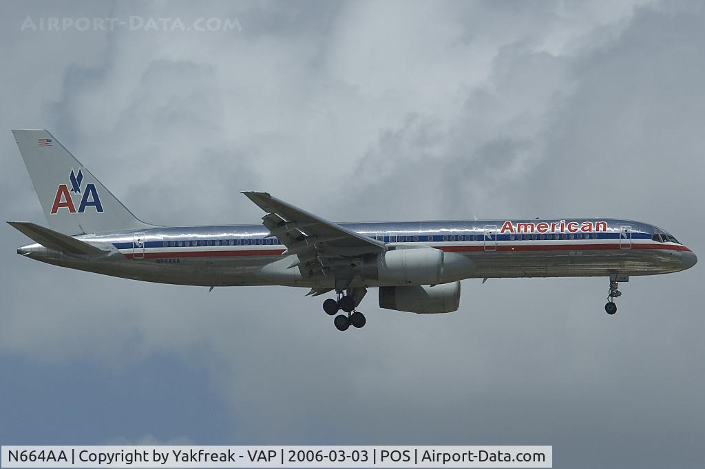 N664AA, 1992 Boeing 757-223 C/N 25298, American Airlines Boeing 757-200