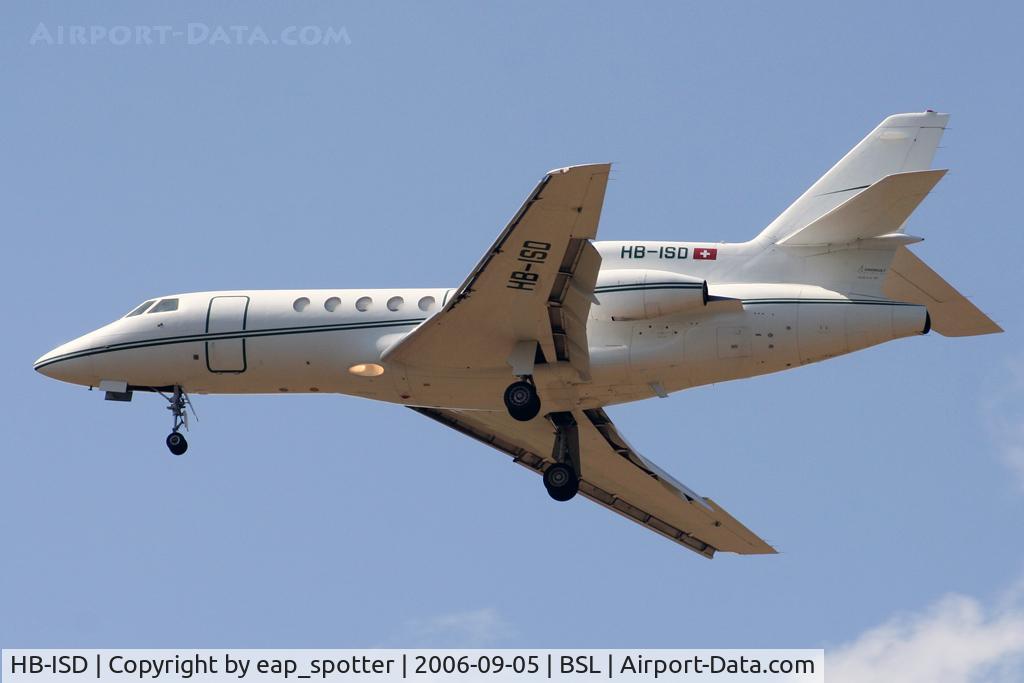 HB-ISD, 1986 Dassault Falcon 50 C/N 159, on final for runway 16