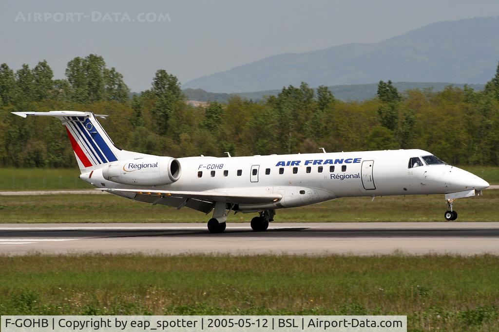 F-GOHB, 1999 Embraer ERJ-135ER (EMB-135ER) C/N 145198, Inbound from LYS
