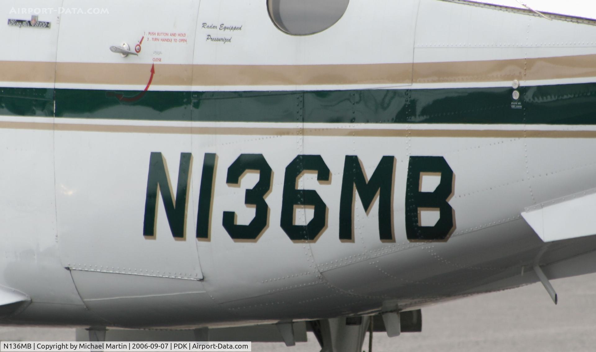 N136MB, 1978 Beech B100 King Air C/N BE-50, Tail Numbers