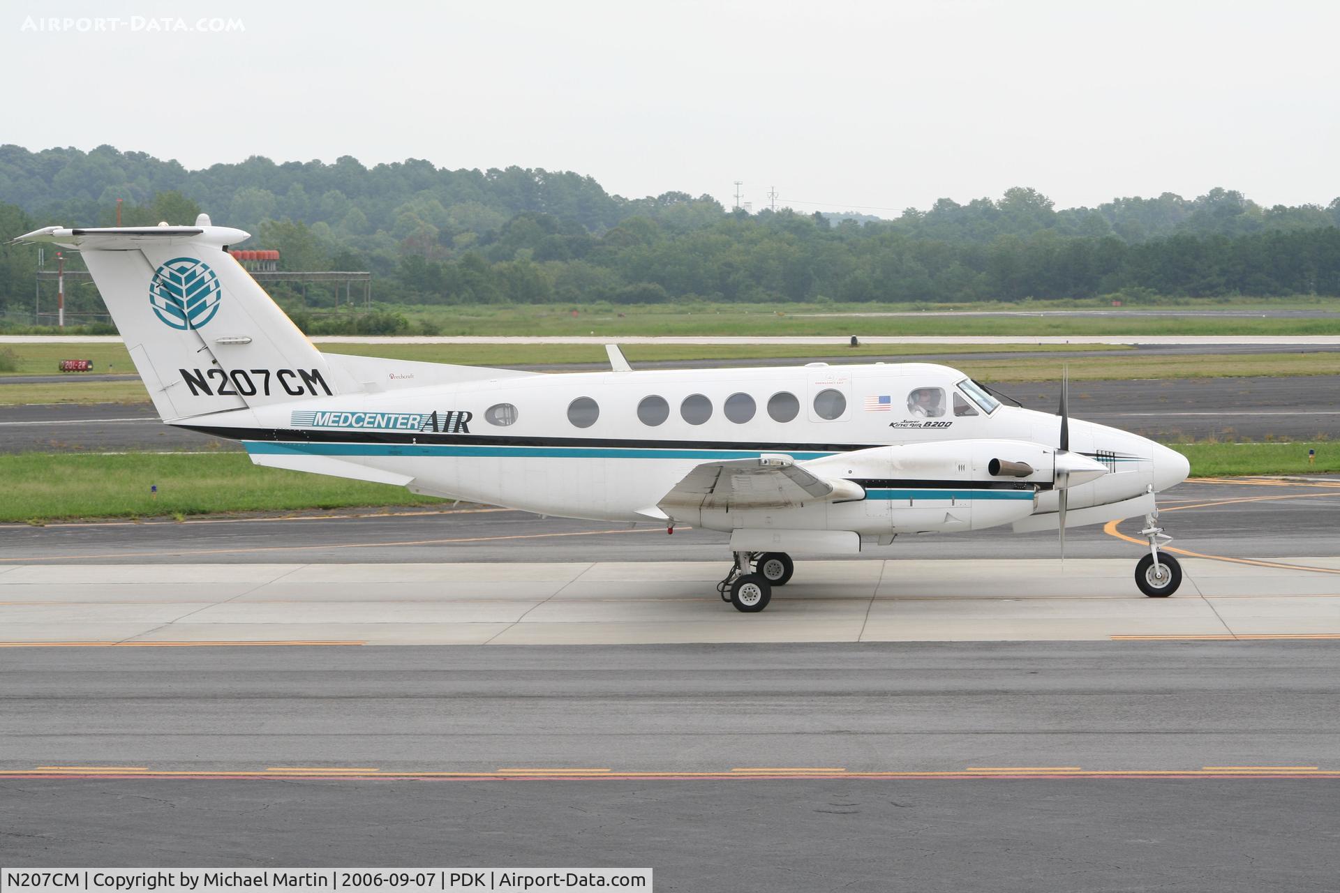 N207CM, 1986 Beech B200 King Air C/N BB-1246, Carolina Medical Center Life Guard Flight