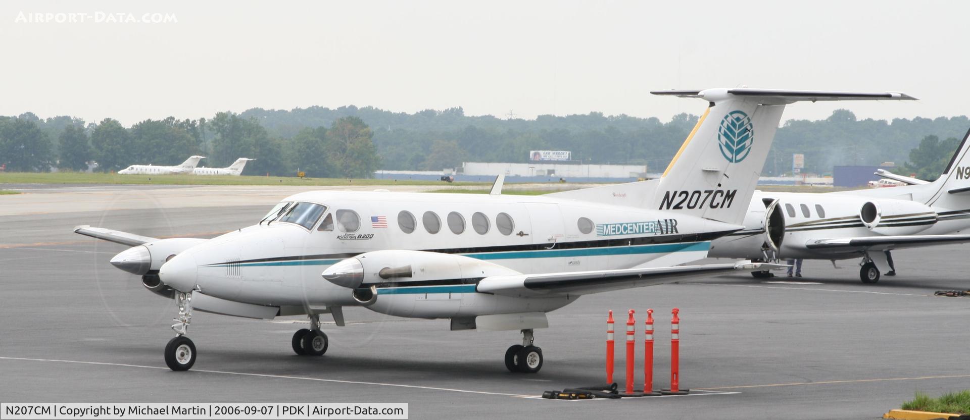 N207CM, 1986 Beech B200 King Air C/N BB-1246, Parked at Mercury Air Center PDK