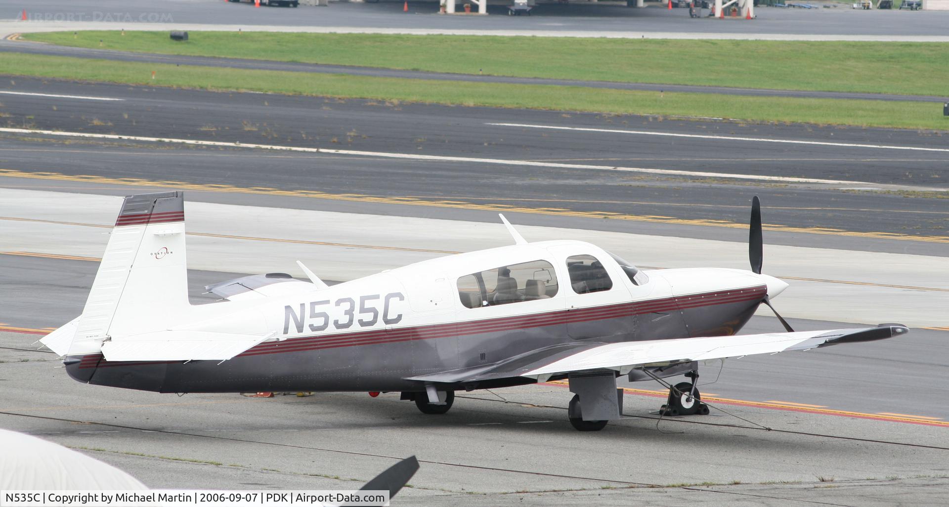 N535C, 1998 Mooney M20R Ovation C/N 29-0146, Tied down @ Epps