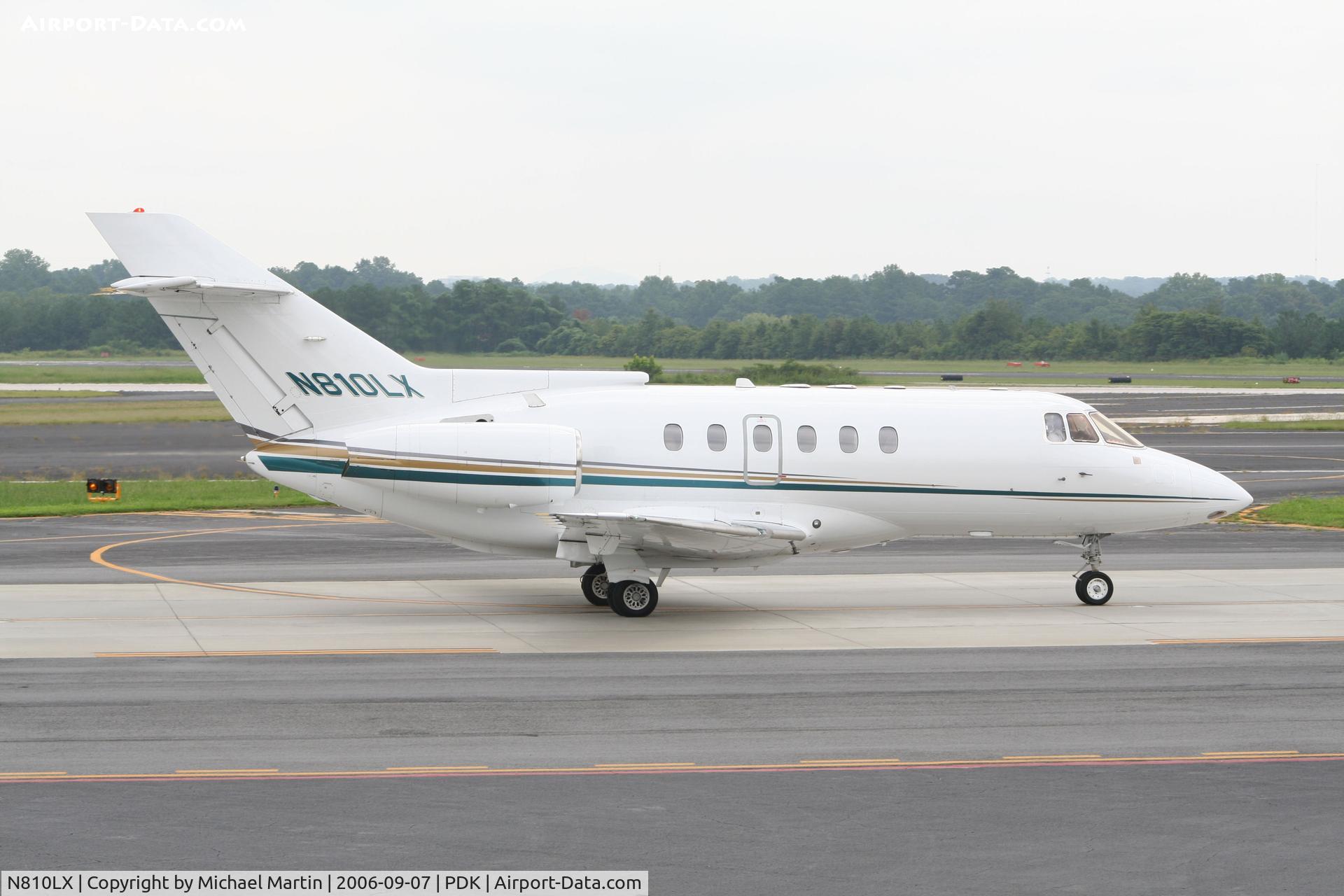 N810LX, 1989 British Aerospace BAe.125 Series 800A C/N 258145, Taxing to Mercury Air Center