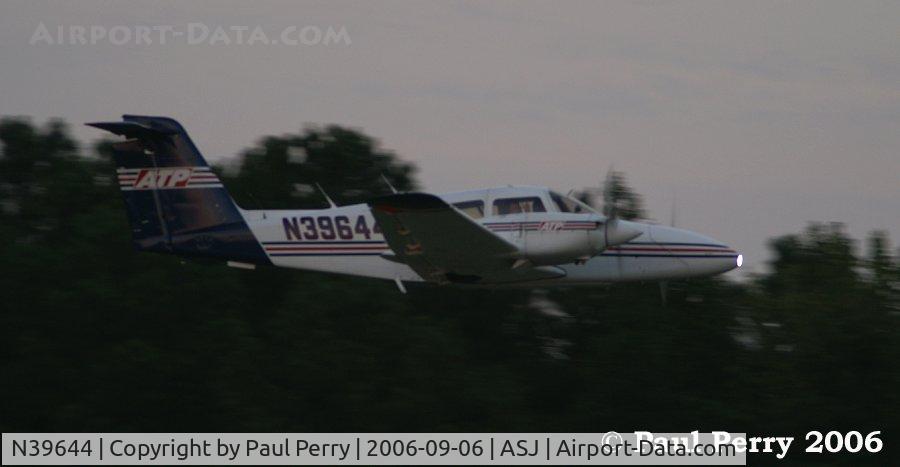 N39644, 1979 Piper PA-44-180 Seminole C/N 44-7995019, Getting the airspeed up, she launches into the evening air