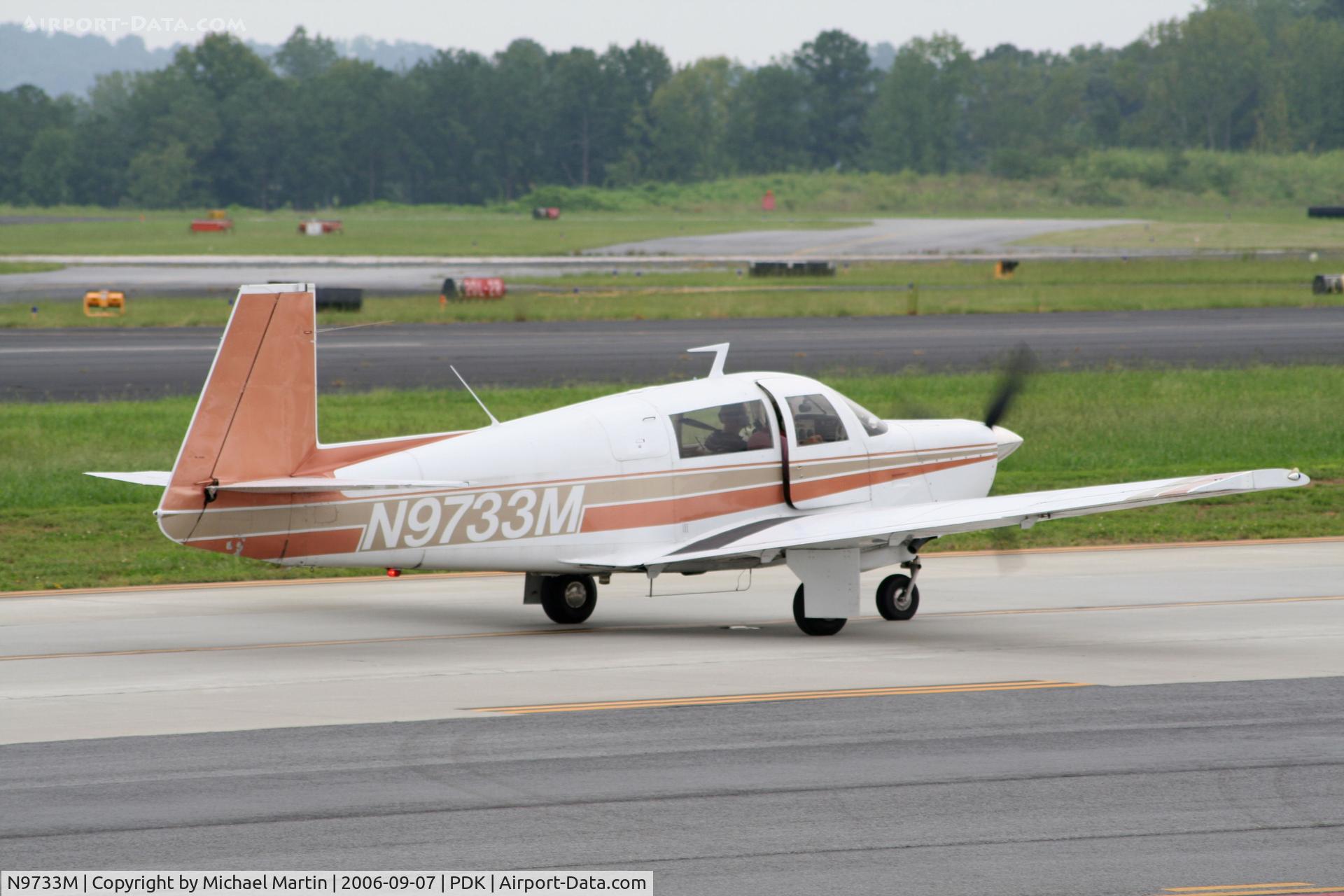 N9733M, 1967 Mooney M20F Executive C/N 670293, Getting a little air while taxing!