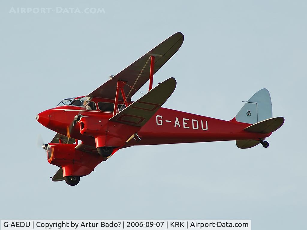 G-AEDU, 1937 De Havilland DH-90A Dragonfly C/N 7526, De Havilland