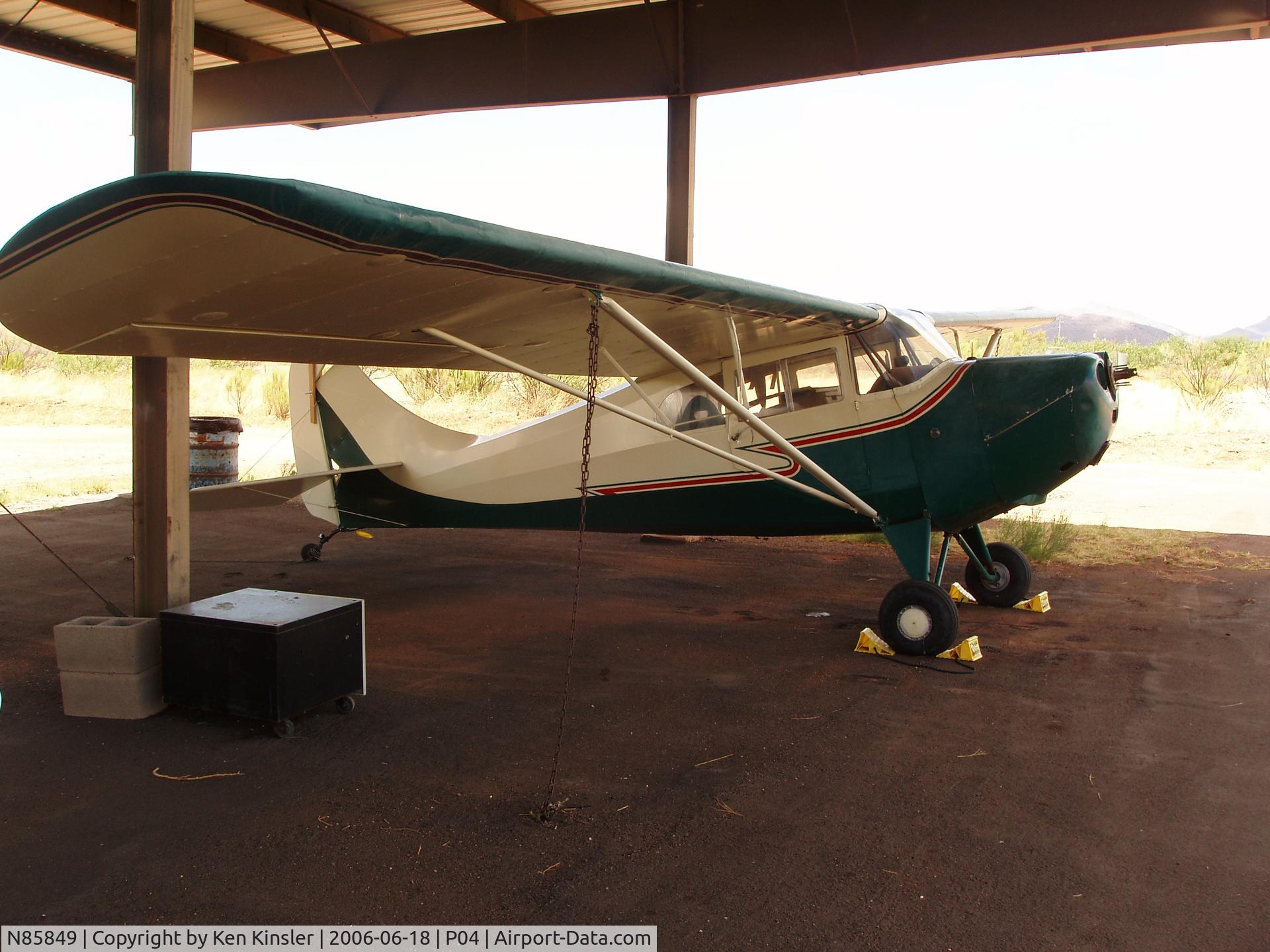 N85849, 1946 Aeronca 11AC Chief C/N 11AC-285, Bisbee Az. June 2006