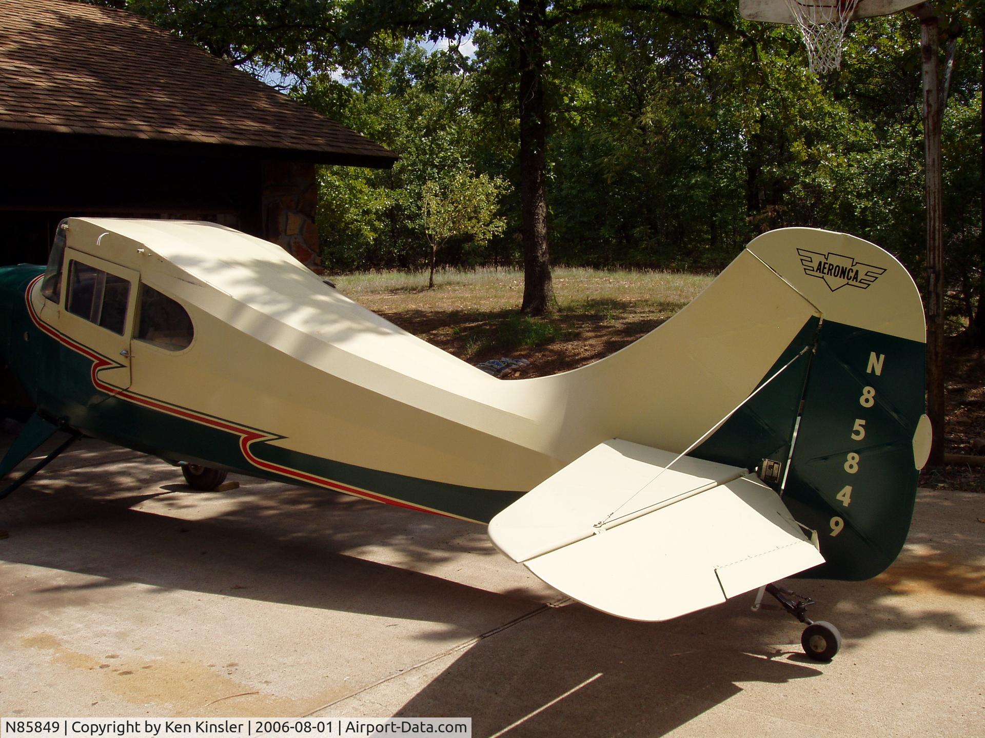 N85849, 1946 Aeronca 11AC Chief C/N 11AC-285, work in peogress