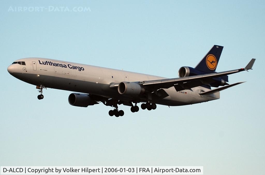 D-ALCD, 1998 McDonnell Douglas MD-11F C/N 48784, on final at fra