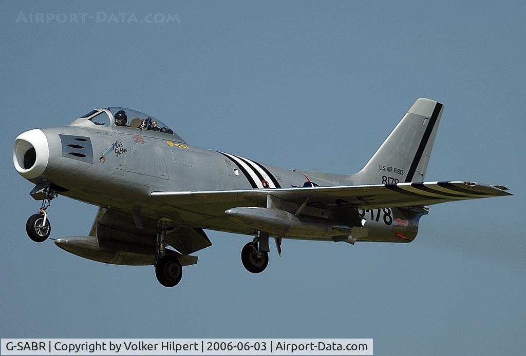 G-SABR, 1948 North American F-86A Sabre C/N 151-083 (151-43547), North American F-86A Sabre