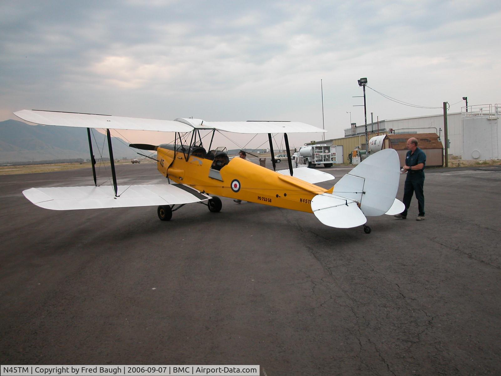 N45TM, 1945 De Havilland DH-82A Tiger Moth II C/N 86621, TIGER MOTH SERIAL# PG753-58