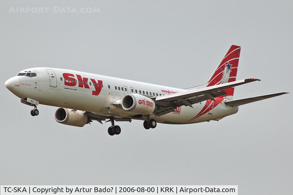 TC-SKA, 1988 Boeing 737-4Y0 C/N 23865, Sky Airlines