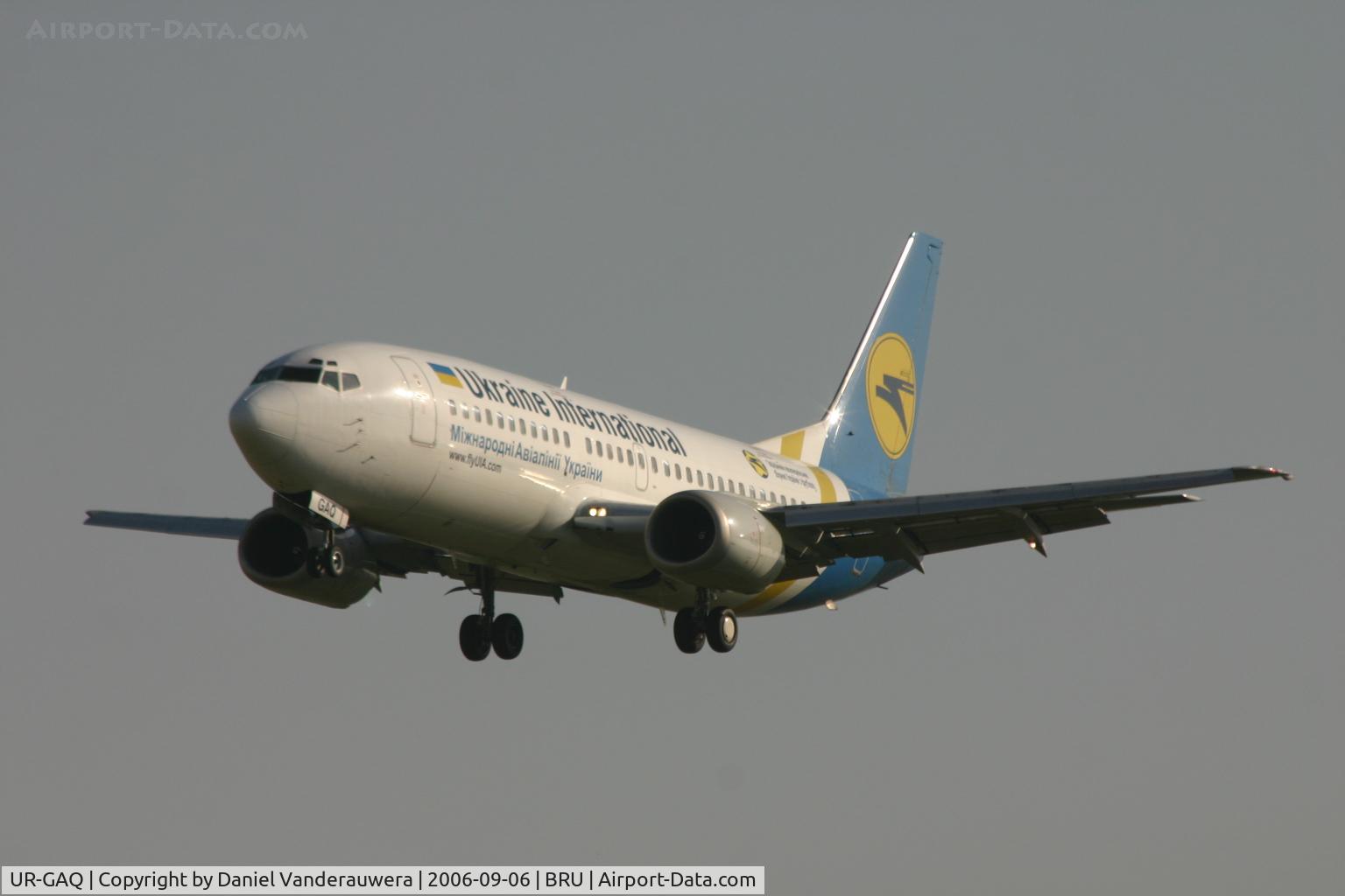 UR-GAQ, 1997 Boeing 737-33R C/N 28869, arrival of flight PS901 from Kiiv