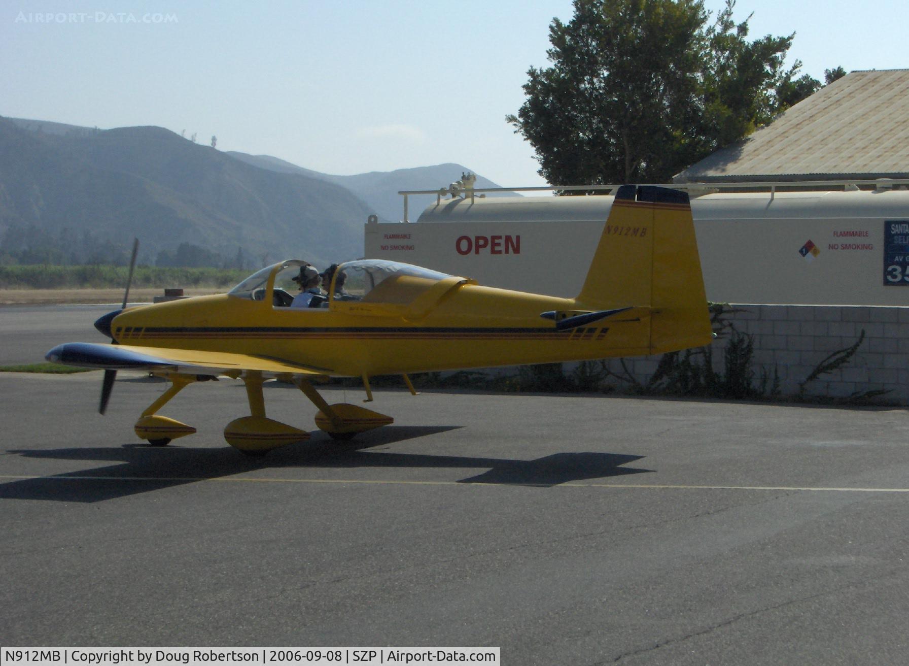 N912MB, 2004 Vans RV-9A C/N 90112, 2004 Nauman VAN'S RV-9A, Lycoming O-320 160 Hp, Mrs. Nauman in pilot seat for engine start