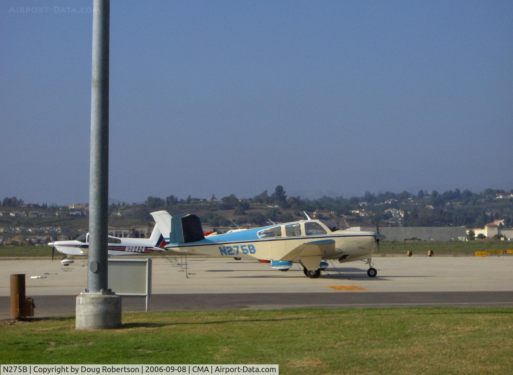 N275B, 1970 Beech V35B Bonanza C/N D-9206, 1970 Beech V35B BONANZA, Continental IO-520-B 285 Hp