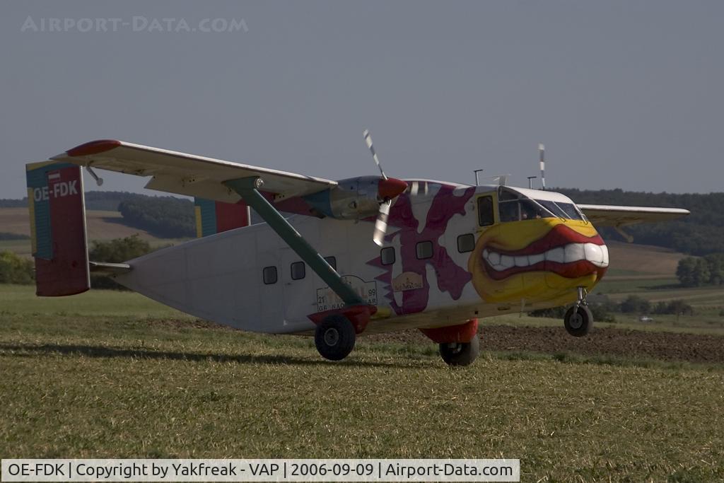 OE-FDK, 1972 Short SC-7 Skyvan 3A-100 C/N SH.1901, Pink Aviation Skyvan at Aspersdorf