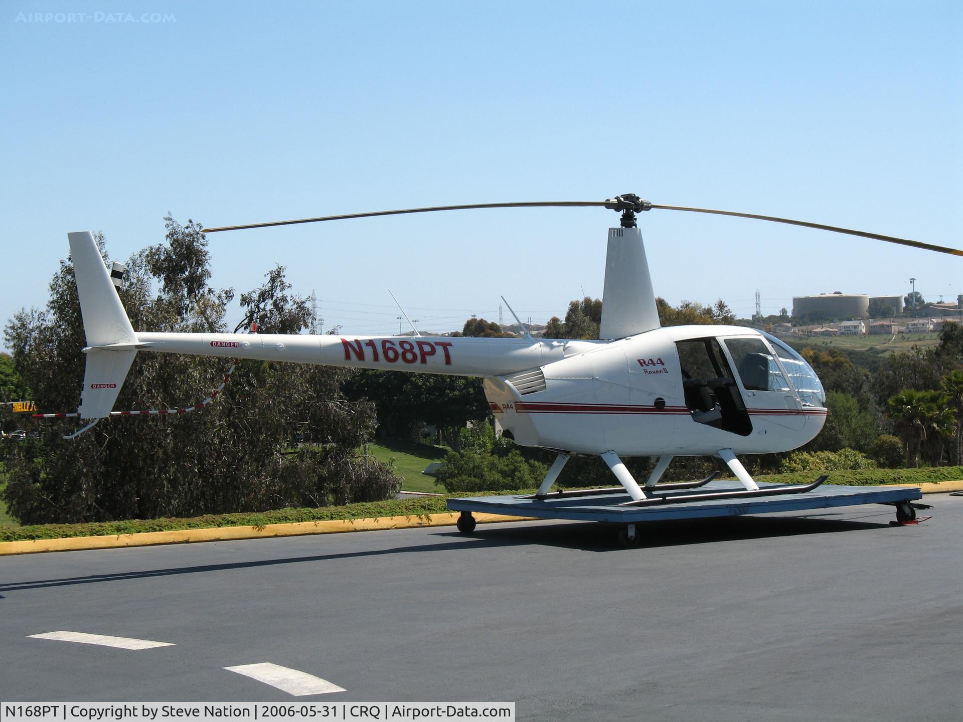 N168PT, 2005 Robinson R44 II C/N 10775, Civic Helicopters 2005 Robinson Helicopters R44 II @ McClellan-Palomar Airport, CA