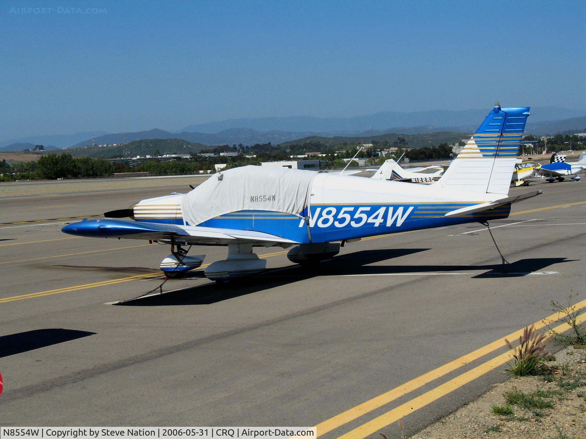 N8554W, 1963 Piper PA-28-235 C/N 28-10067, 1963 Piper PA-28-235 with cover @ McClellan-Palomar Airport, CA