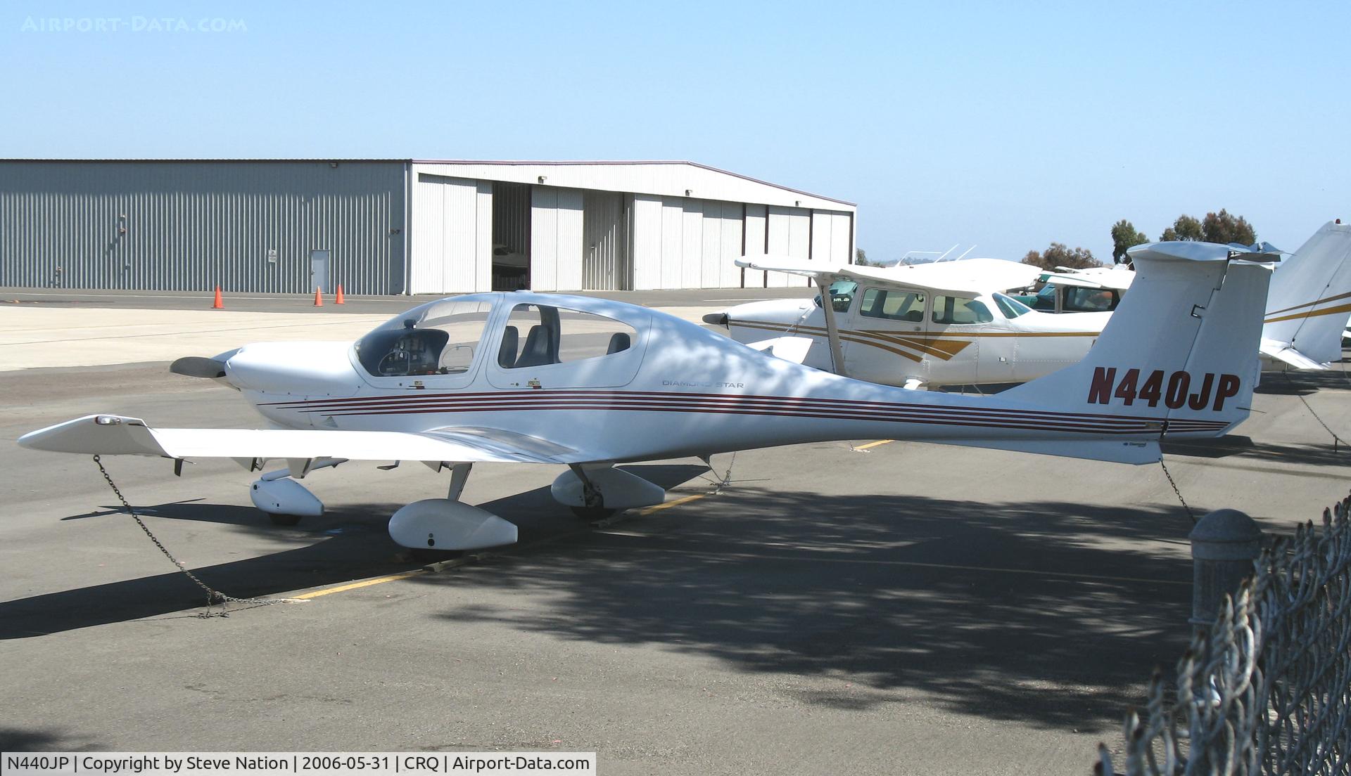 N440JP, 2002 Diamond DA-40 Diamond Star C/N 40.233, Browning Air 2002 Diamond Aircraft DA40 @ McClellan-Palomar Airport, CA