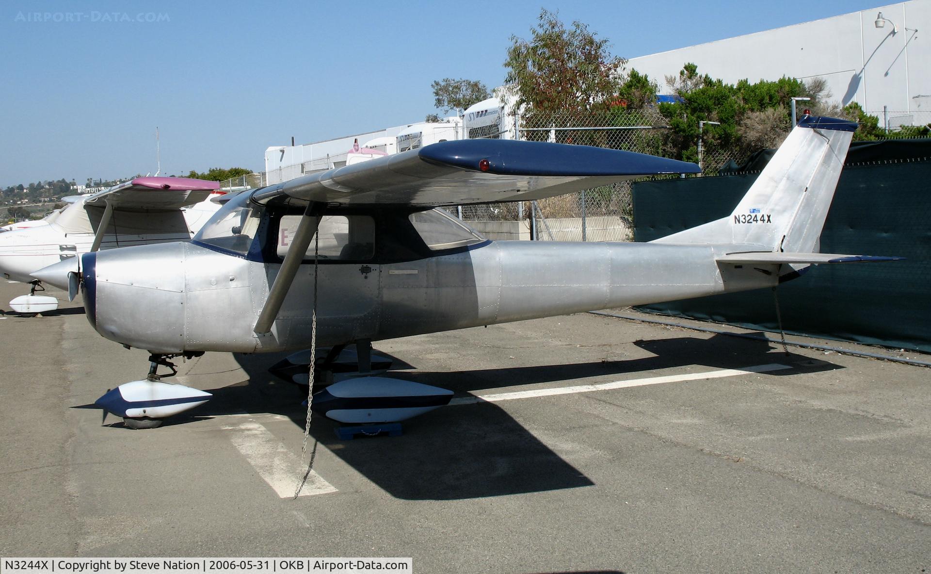 N3244X, 1966 Cessna 150G C/N 15064644, 1966 Cessna 150G stripped of paint @ Oceanside Municipal Airport, CA