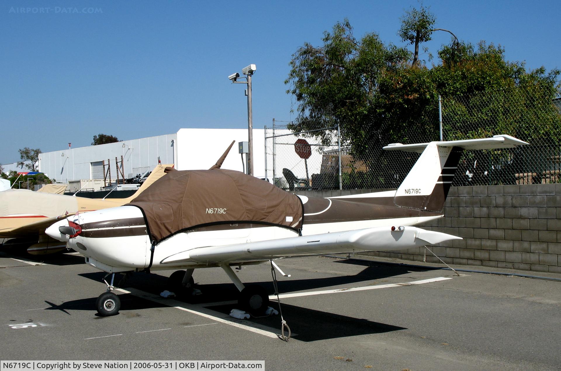 N6719C, 1980 Beech 77 Skipper C/N WA-80, 1980 Beech 77 under cover @ Oceanside Municipal Airport, CA