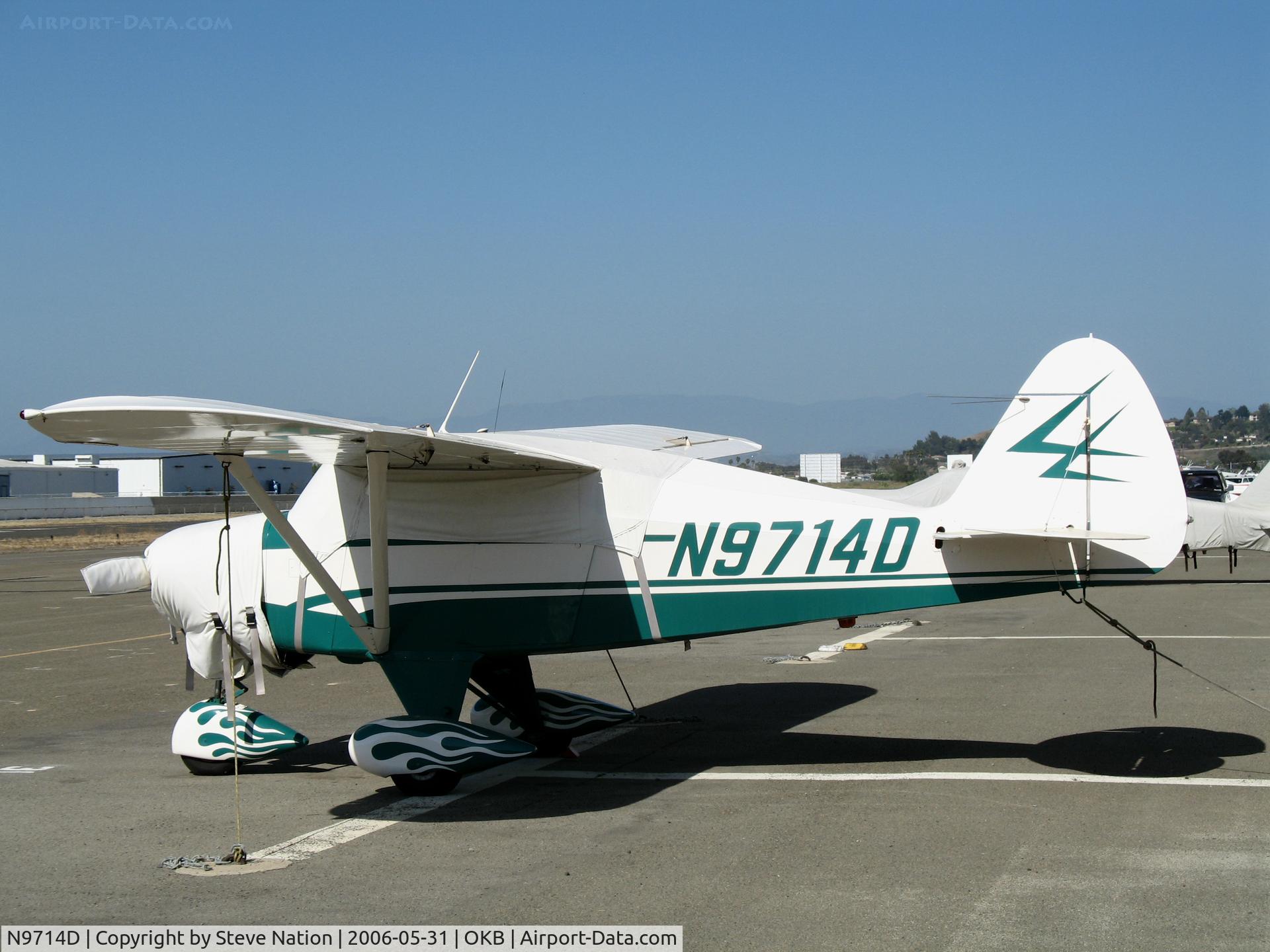 N9714D, 1959 Piper PA-22-160 Tri Pacer C/N 22-6626, 1959 Piper PA-22160 wrapped up @ Oceanside Municipal Airport, CA