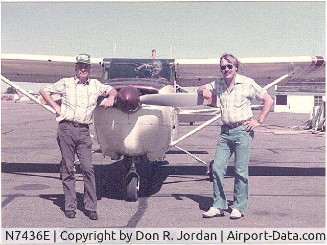 N7436E, 1960 Cessna 210 C/N 57136, Refueling stop at Twin Falls, Idaho.
