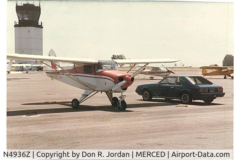 N4936Z, 1961 Piper PA-22-108 Colt C/N 22-8528, ON the ramp at Merced, CA