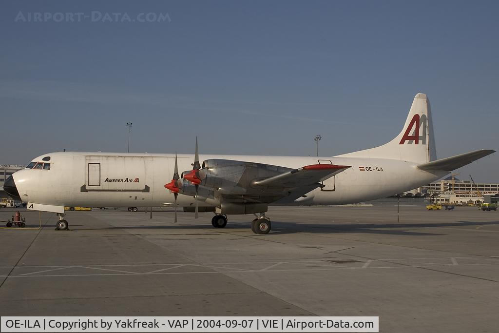 OE-ILA, 1961 Lockheed L-188A(F) Electra C/N 1145, Amerer Air Lockheed Electra