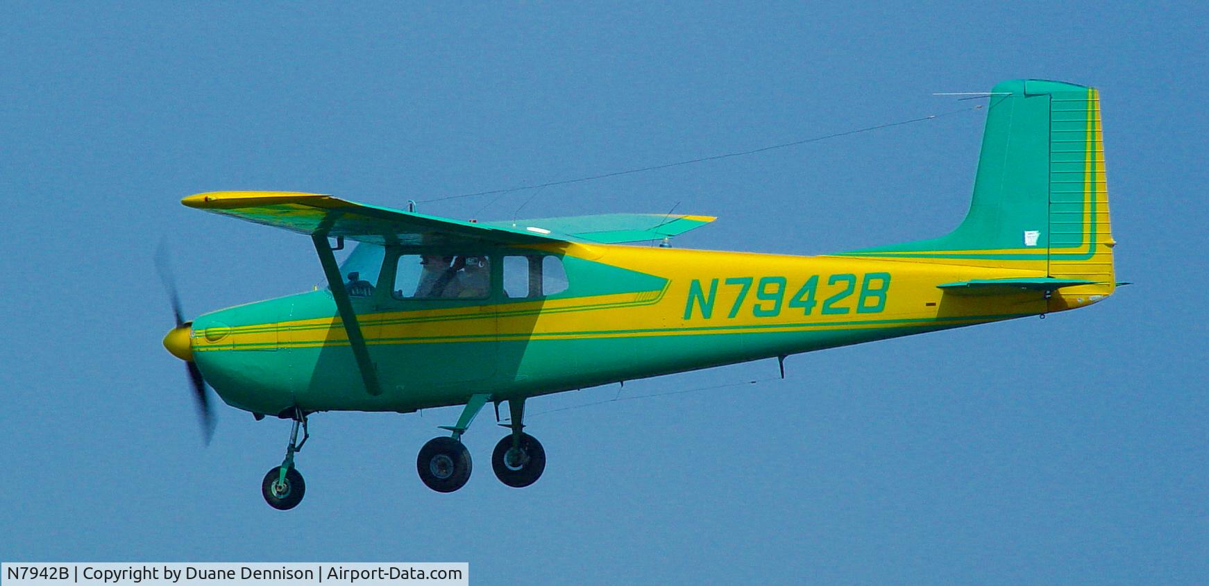 N7942B, 1957 Cessna 172 C/N 29742, In Flight