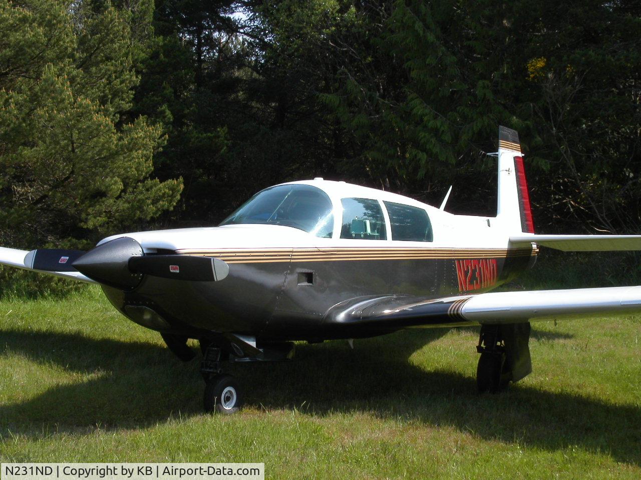 N231ND, 1979 Mooney M20K C/N 25-0207, At Nehelem Bay State Park