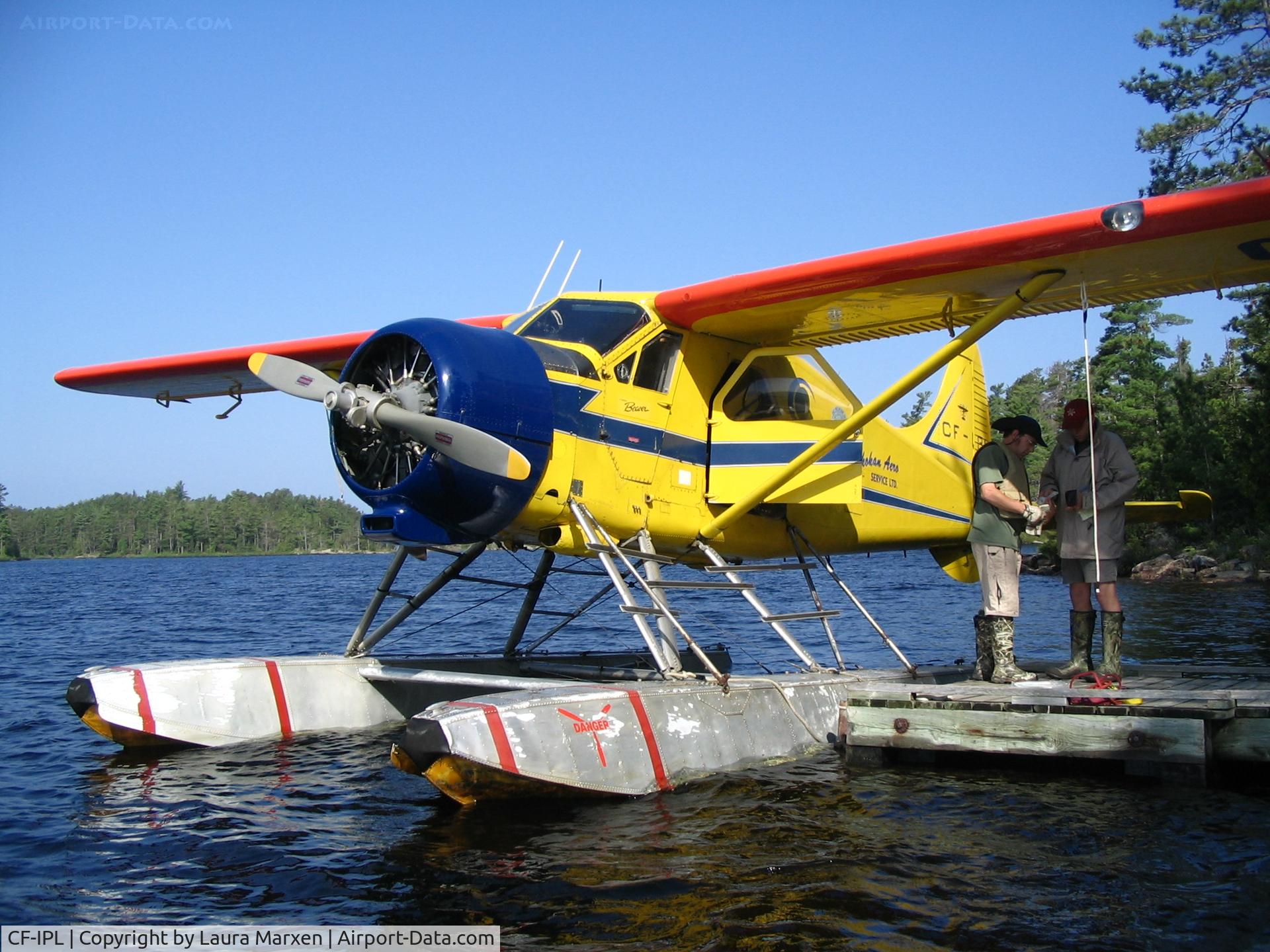 CF-IPL, 1951 De Havilland Canada DHC-2 C/N 132, Atikokan Aero's  DHC-2 at Canadian Customs on Saganaga Lake, Ontario