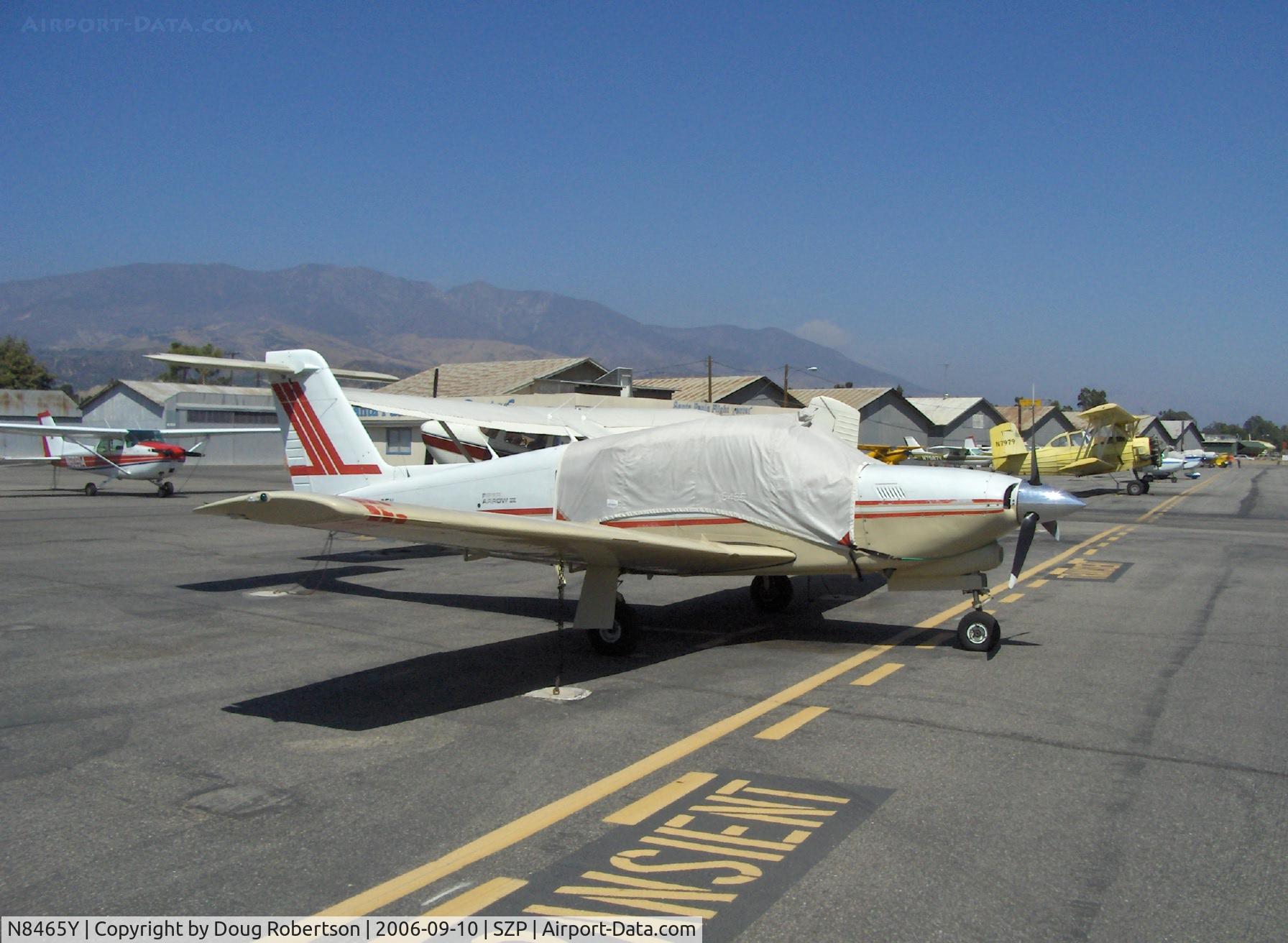 N8465Y, 1981 Piper PA-28RT-201T Arrow IV C/N 28R-8231011, 1981 Piper PA-28RT 201T TURBO ARROW IV, Continental TSIO-360-FB 200 Hp, note chin intake for turbo