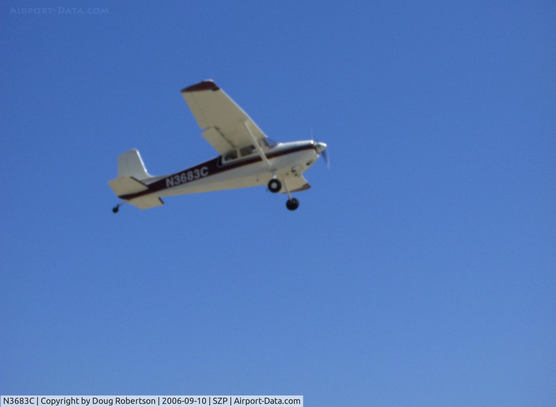 N3683C, 1954 Cessna 180 C/N 31182, 1954 Cessna 180, Continental O-470 225 Hp, partial flaps takeoff climbout Runway 22
