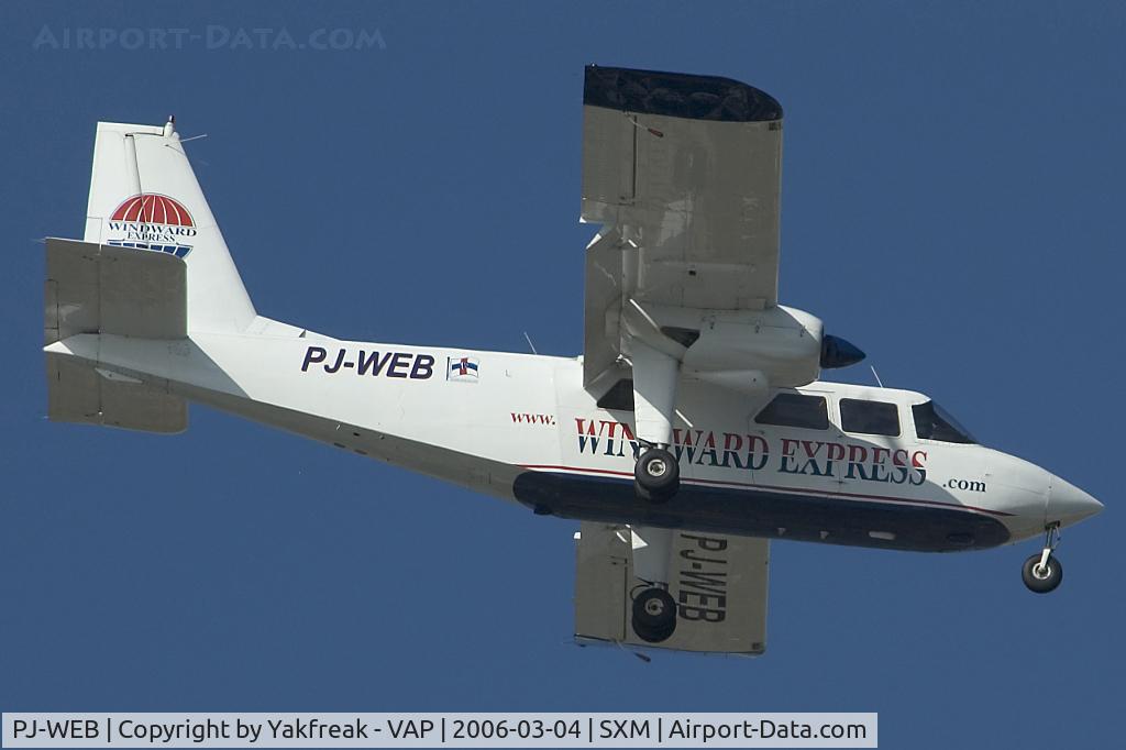 PJ-WEB, 1989 Pilatus Britten-Norman BN-2B-20 Islander C/N 2208, Windward Express BN2 Islander