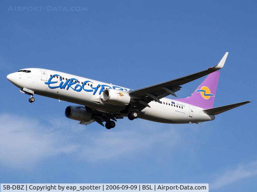 5B-DBZ, 2006 Boeing 737-8BK C/N 33030, inbound from LCA as UI 922