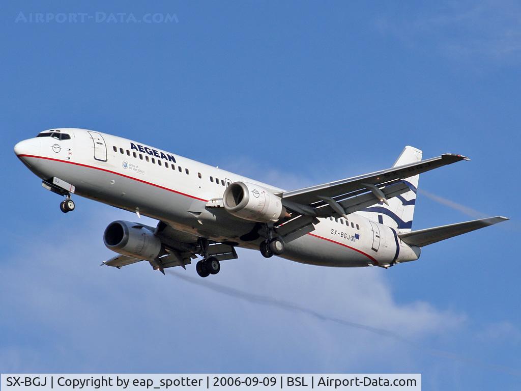 SX-BGJ, 1992 Boeing 737-4S3 C/N 25595, inbound from ATH as A* 4148