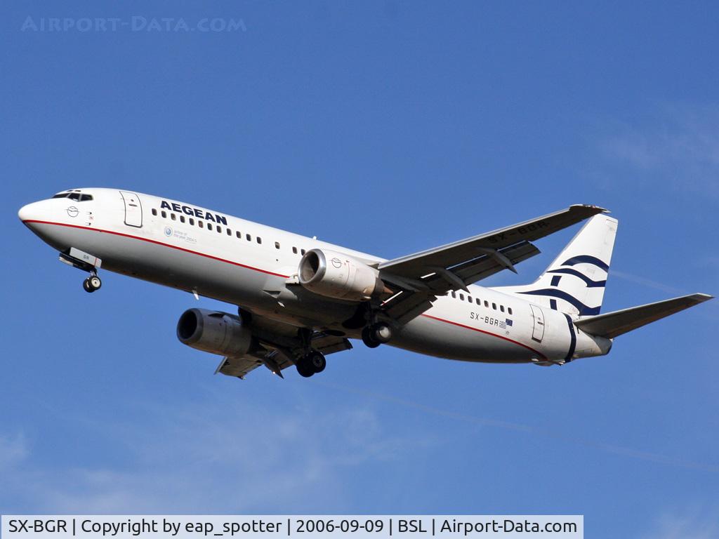 SX-BGR, 1991 Boeing 737-408 C/N 25063, inbound fro HER as A3 4120