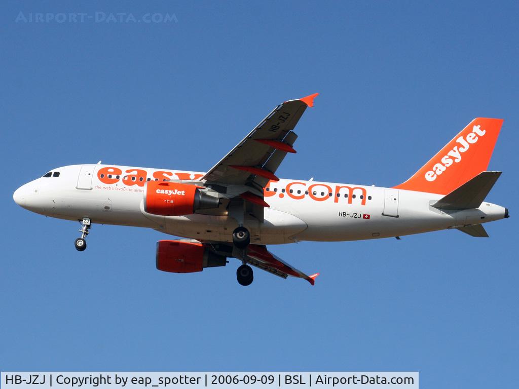 HB-JZJ, 2004 Airbus A319-111 C/N 2265, coming back from a daily flight to CDG