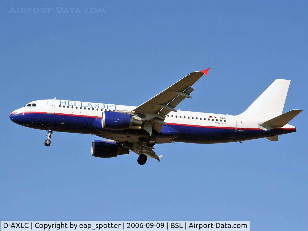 D-AXLC, 2001 Airbus A320-214 C/N 1564, completing a flight from HER as T4 5021