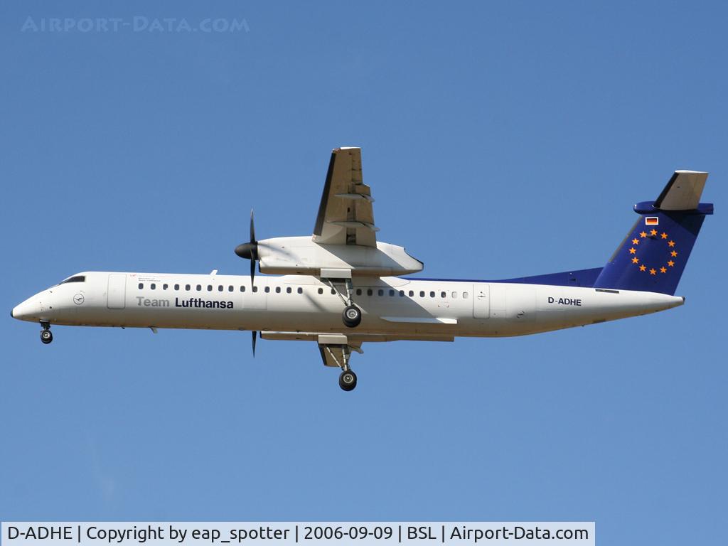D-ADHE, 2002 De Havilland Canada DHC-8-402Q Dash 8 C/N 4066, inbound from MUC