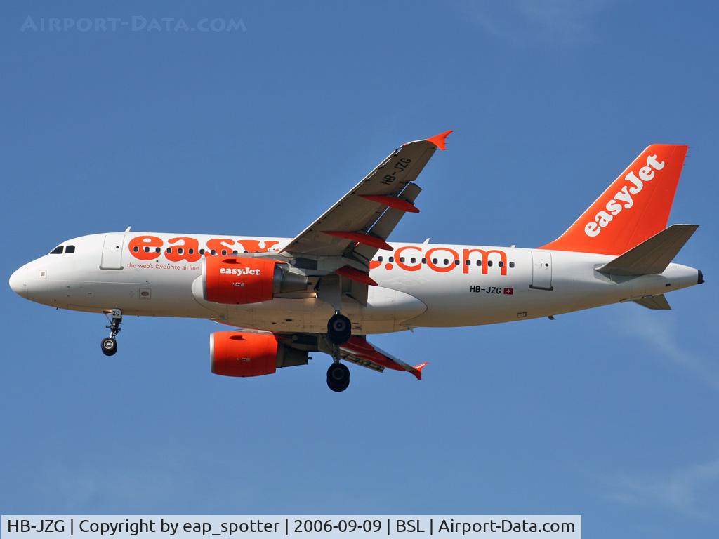 HB-JZG, 2004 Airbus A319-111 C/N 2196, inbound from PMI