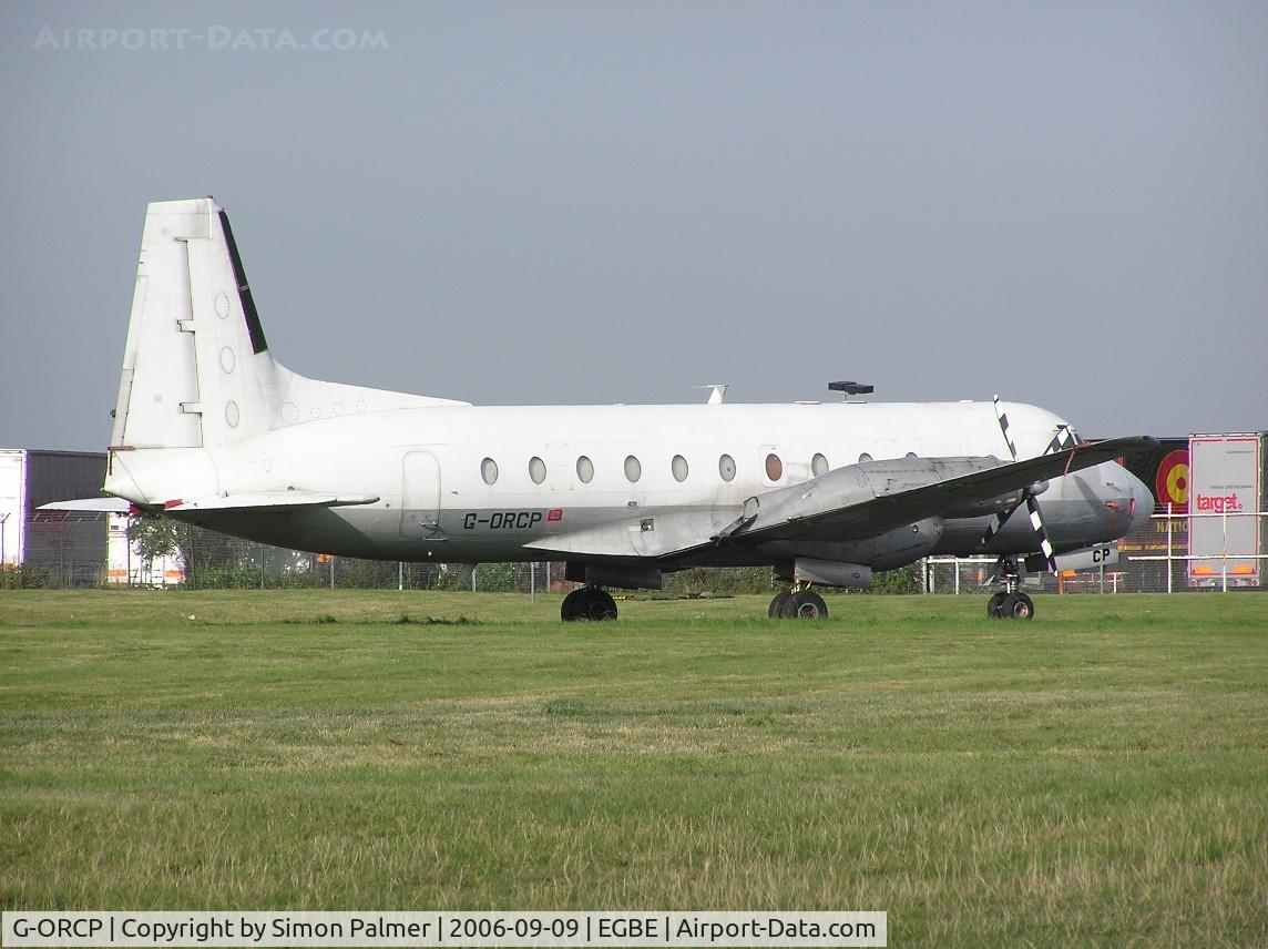 G-ORCP, 1968 Hawker Siddeley HS.748 Series 2A C/N 1647, HS748 Srs 2 parked at Baginton