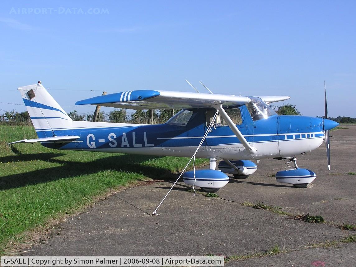 G-SALL, 1971 Reims Cessna F150L C/N 0682, Cessna F150L at Hinton-in-the-Hedges airfield