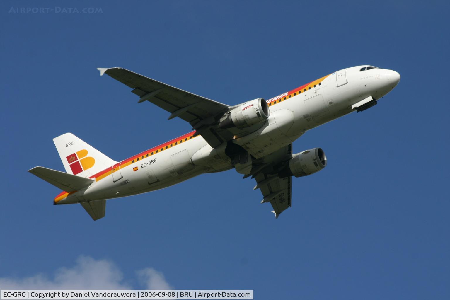EC-GRG, 1990 Airbus A320-211 C/N 143, taking off on rwy 07R